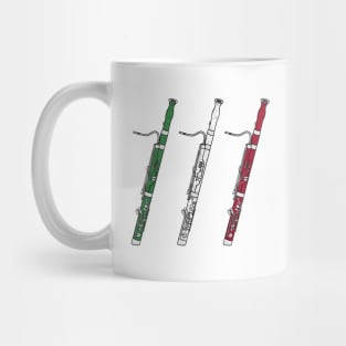 Bassoon Italian Flag Bassoonist Musician Italy Mug